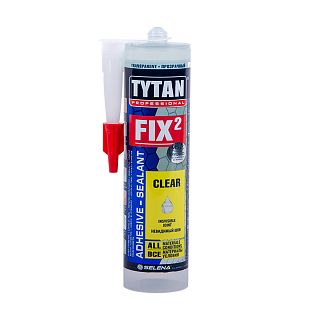 Клей-герметик Tytan Professional Fix² Clear, 290 мл, прозрачный фото