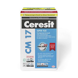 Клей для плитки суперэластичный Ceresit CM 17 Super Flex, 25 кг фото