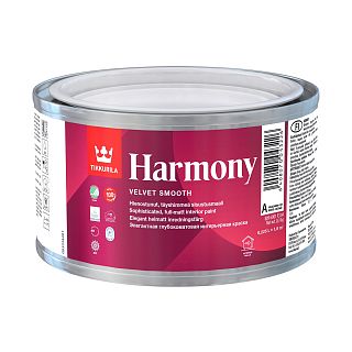 Краска акрилатная матовая Harmony (Гармония) TIKKURILA 9л белый (база А) фото