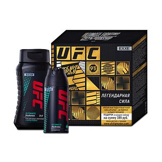Набор UFC x EXXE Ultimate freshness, гель для душа 250 мл + дезодорант 150 мл фото