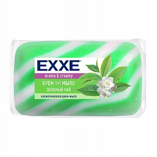 Туалетное крем-мыло EXXE 1+1, зеленый чай, 1 шт x 80 г фото